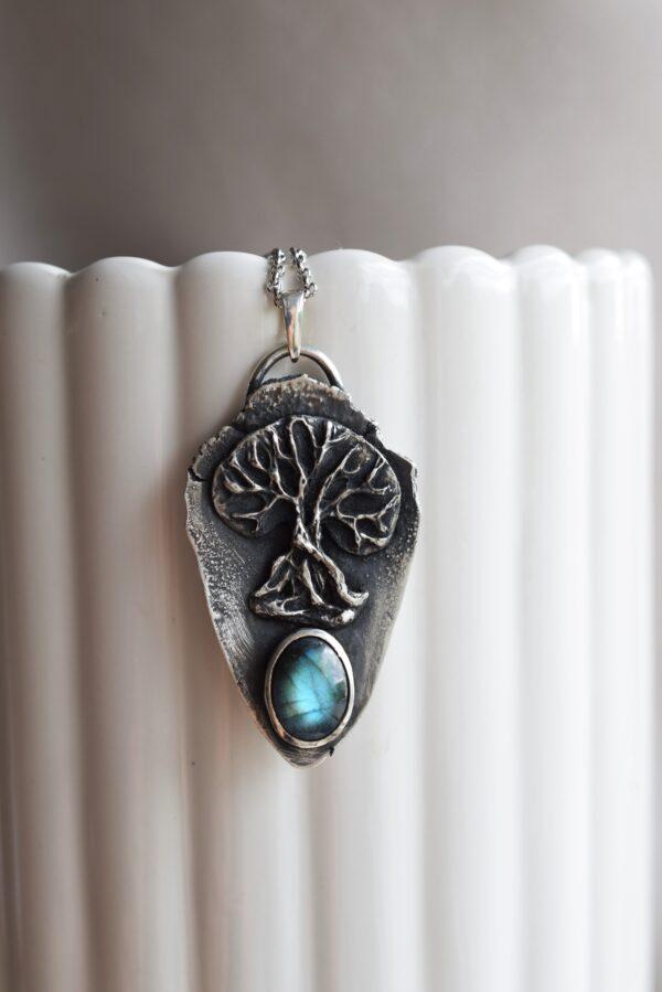 Srebrny naszyjnik Drzewo Życia