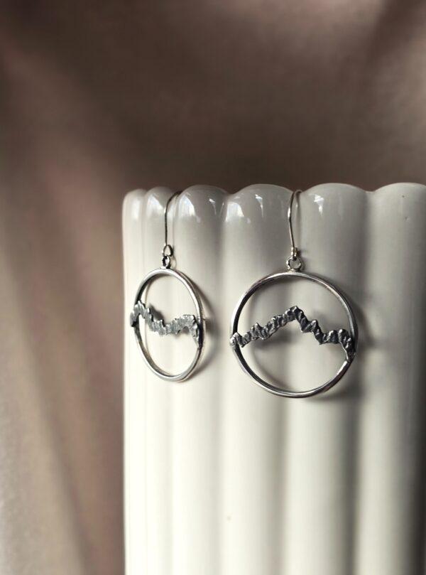 Wiszące kolczyki z górami