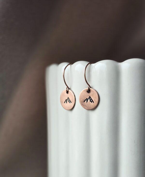 Wiszące kolczyki z górami