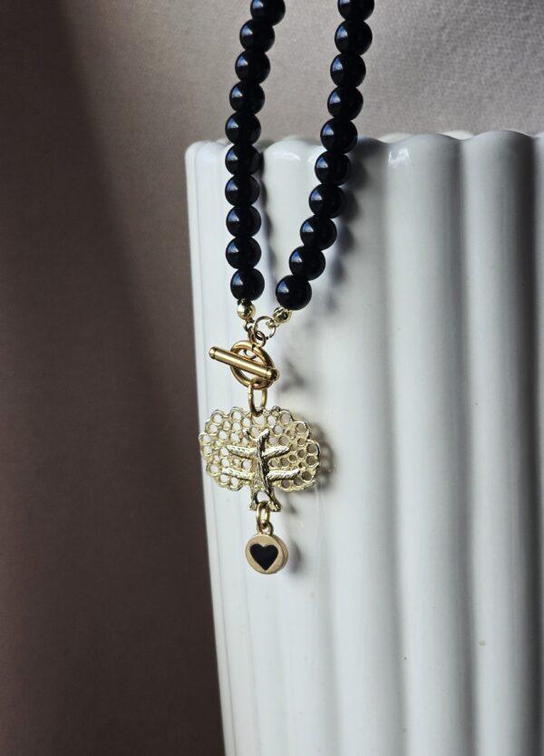 Naszyjnik z drzewem i sercem